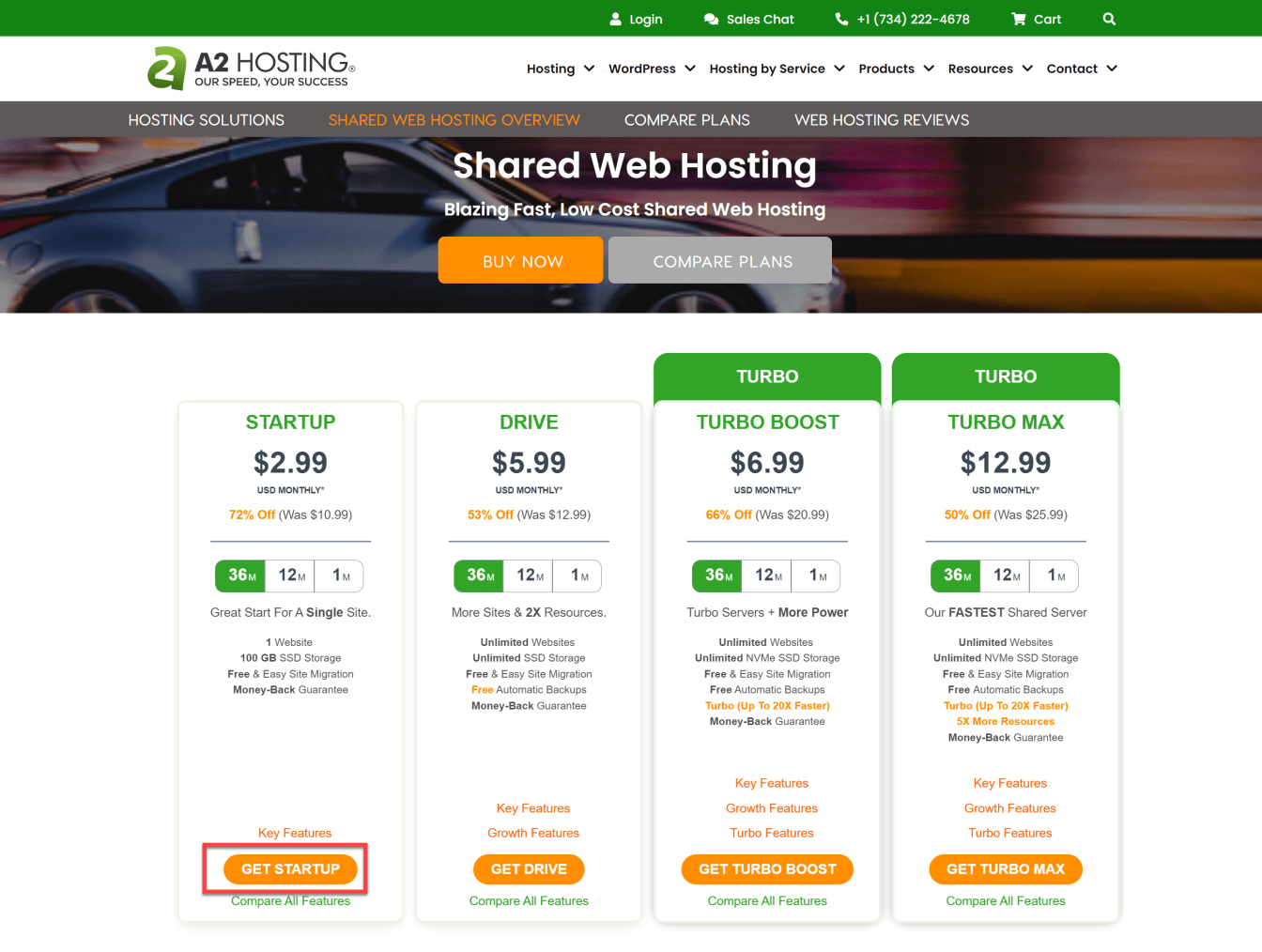 Step #1 - Activate the discount on A2 Hosting Hosting.